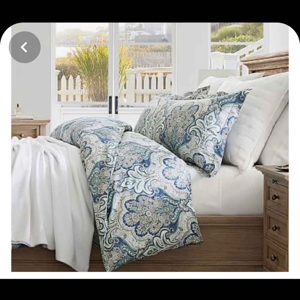 COPY - Pottery Barn Jordana Kg Duvet Cover & 2 Eu…